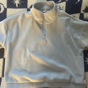 La Vie En Rose Gray-Blue Ribbed Pullover